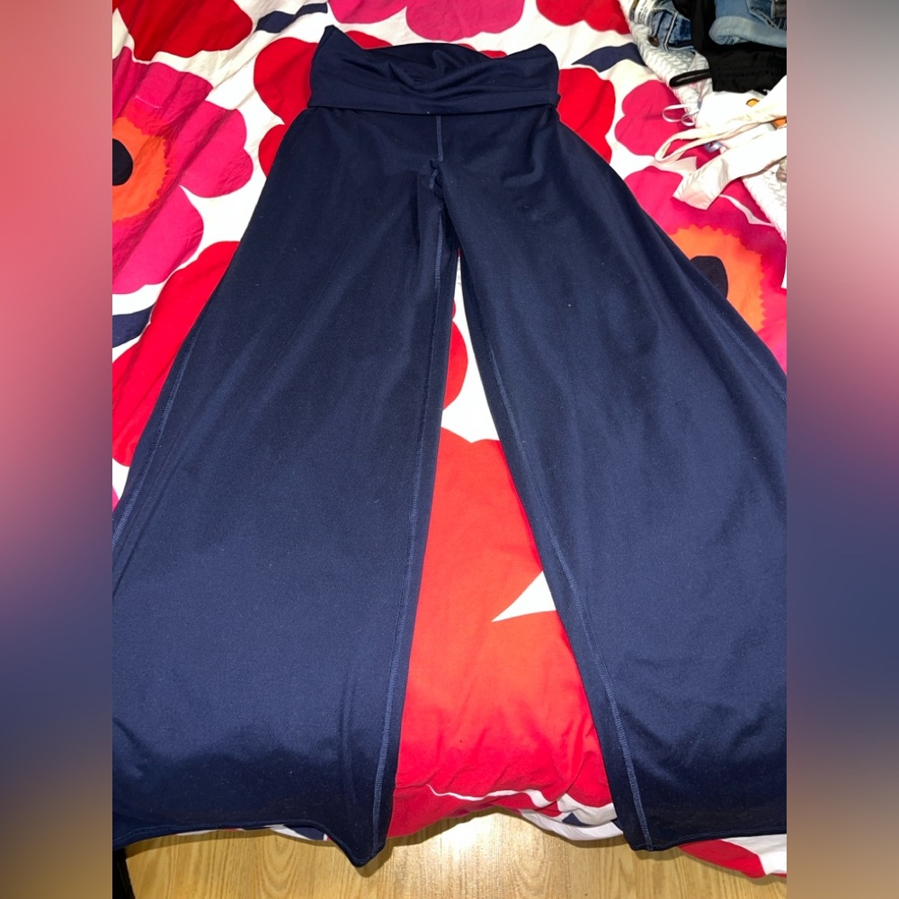 Fabletics Navy Wide Leg Pants